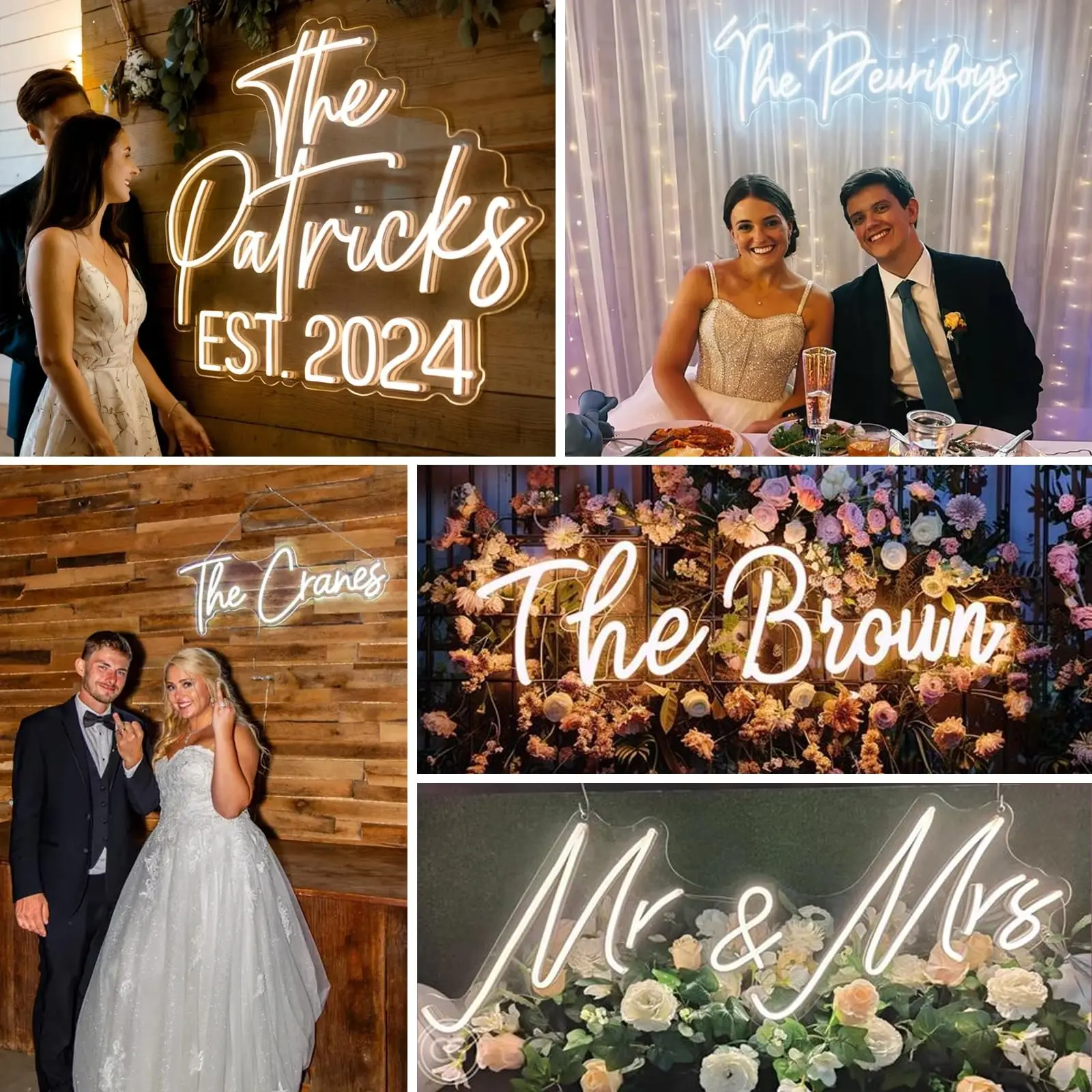 Custom Neon Sign Party Arrangement Site Personalized Neon LED Sign For Bar Party Weddings Birthday Bedroom Wall Decorative Light