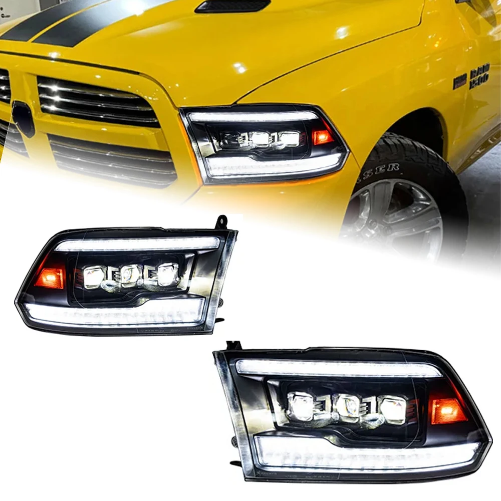 

Car Styling Head Lamp for Dodge RAM 1500 2500 LED Headlight 2009-2018 Headlights RAM DRL Turn Signal High Beam auto Accessories