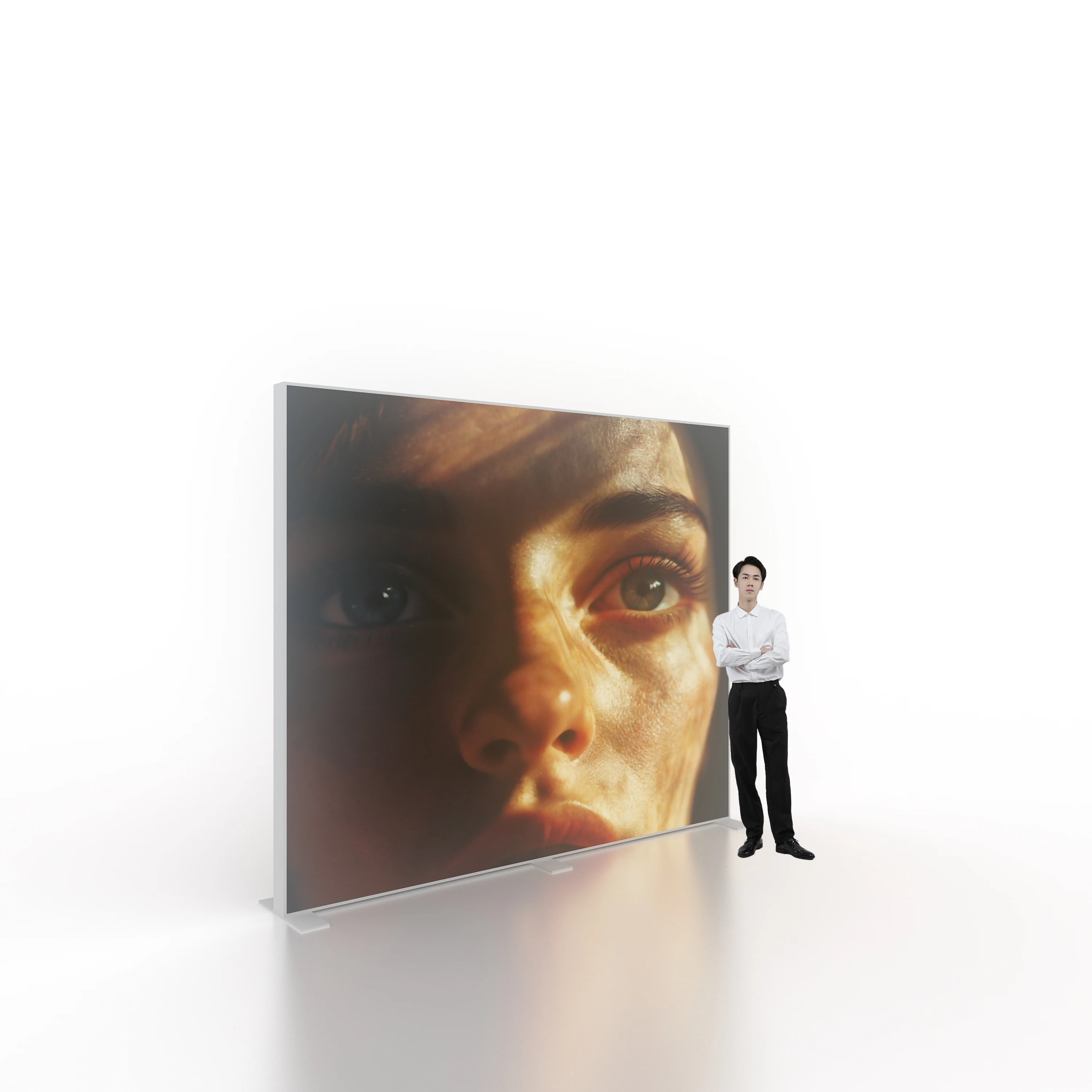 Double Sided Custom Printing SEG LED Backdrop Frameless Tension Fabric LED Light Box for Advertising and Events Sign