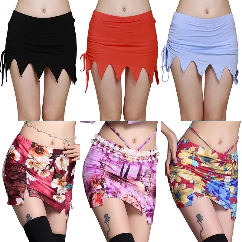 Customized Belly Dance Costumes Short Skirt Modal Sexy Belly Dancewear Bottoms Practice Dress Half Body Skirt Female