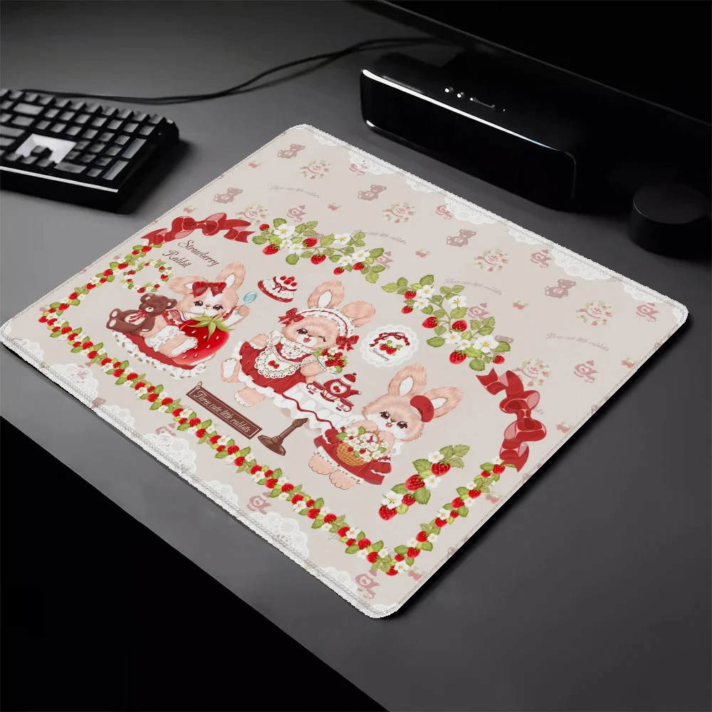 

Rubber Mat Rabbit Mouse Pads Small Mausepad Pc Gaming Pad Gamer Cabinet Mouse for Computer Deskmat Pad on the Table Mousepad Ped