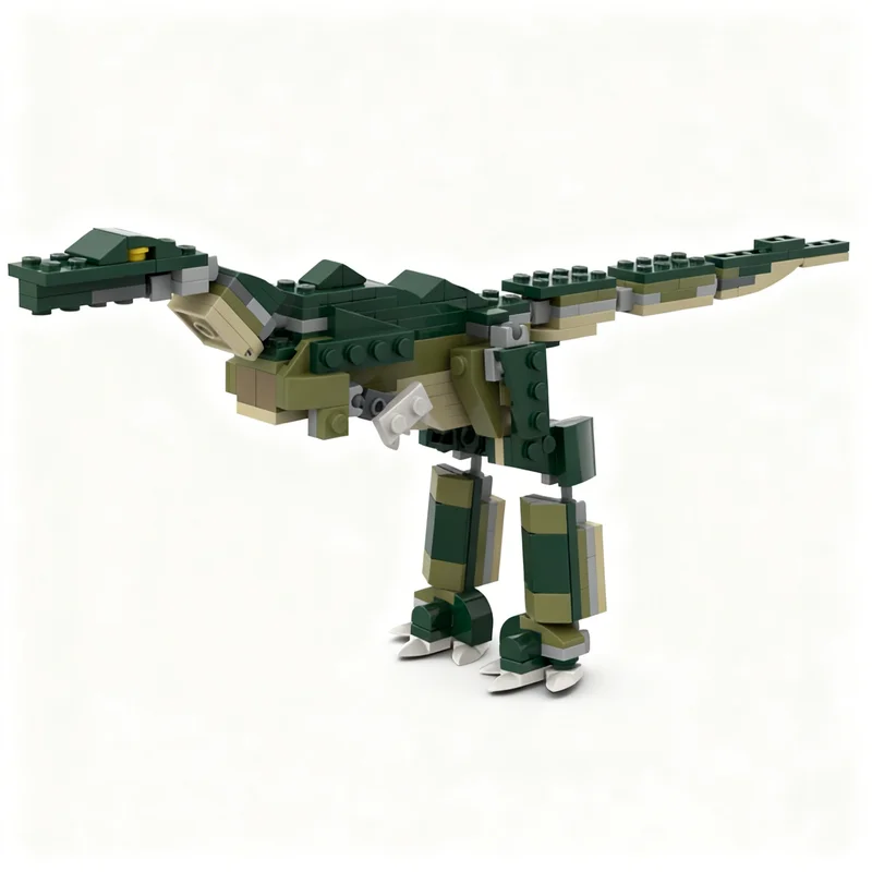 173 pièces MOC Allosaurus Anax 1 Creator 3 Modèles de blocs de construction Jouet d'architecture DIY Idée Cadeau de Noël créatif Briques éducatives