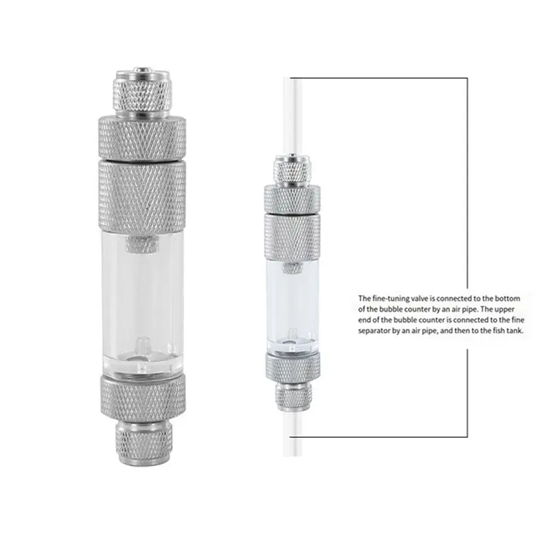 ABZL CO2 Regulator Generator Reaction System Aquarium CO2 Bubble Meter Water Injection Version Fish Tank CO2 Equipment