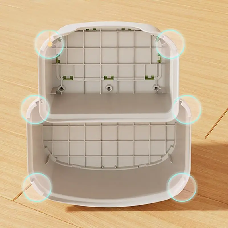 Kinderstapkruk Antislip Dubbellaags Poepkruk Multifunctionele Peuter Ladder Keukenblad Helper Voor Badkamer Slaapkamer