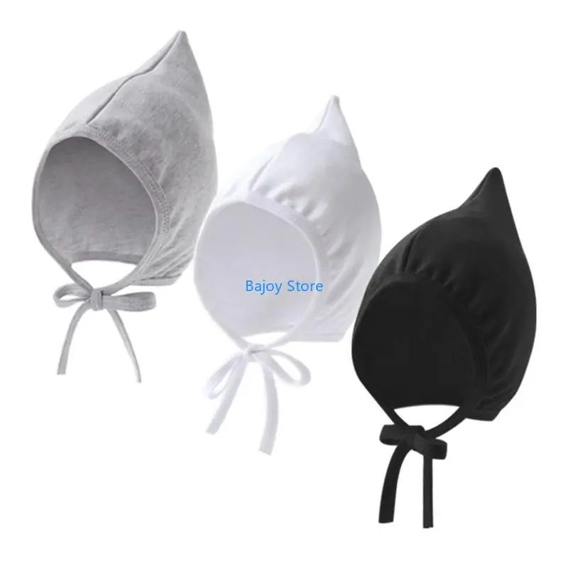 

63HE Toddlers Ear Protections Hat Comfortable Baby Bonnet Infants Earflap Fetal Caps