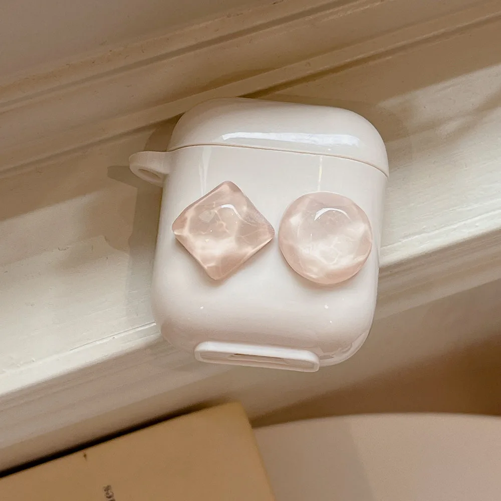 Custodia per auricolari con cinturino da polso con cinturino da polso con pietra preziosa 3D per Apple Airpods Pro 2 1 Airpod 3 Custodia morbida per scatola di ricarica per cuffie in silicone