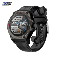 Lokmat Time GT 2 in 1 Smart Watch with TWS Earbuds BT Calls Fitness Tracker  Heart Rate Monitor Smartwatches for Smart Phone