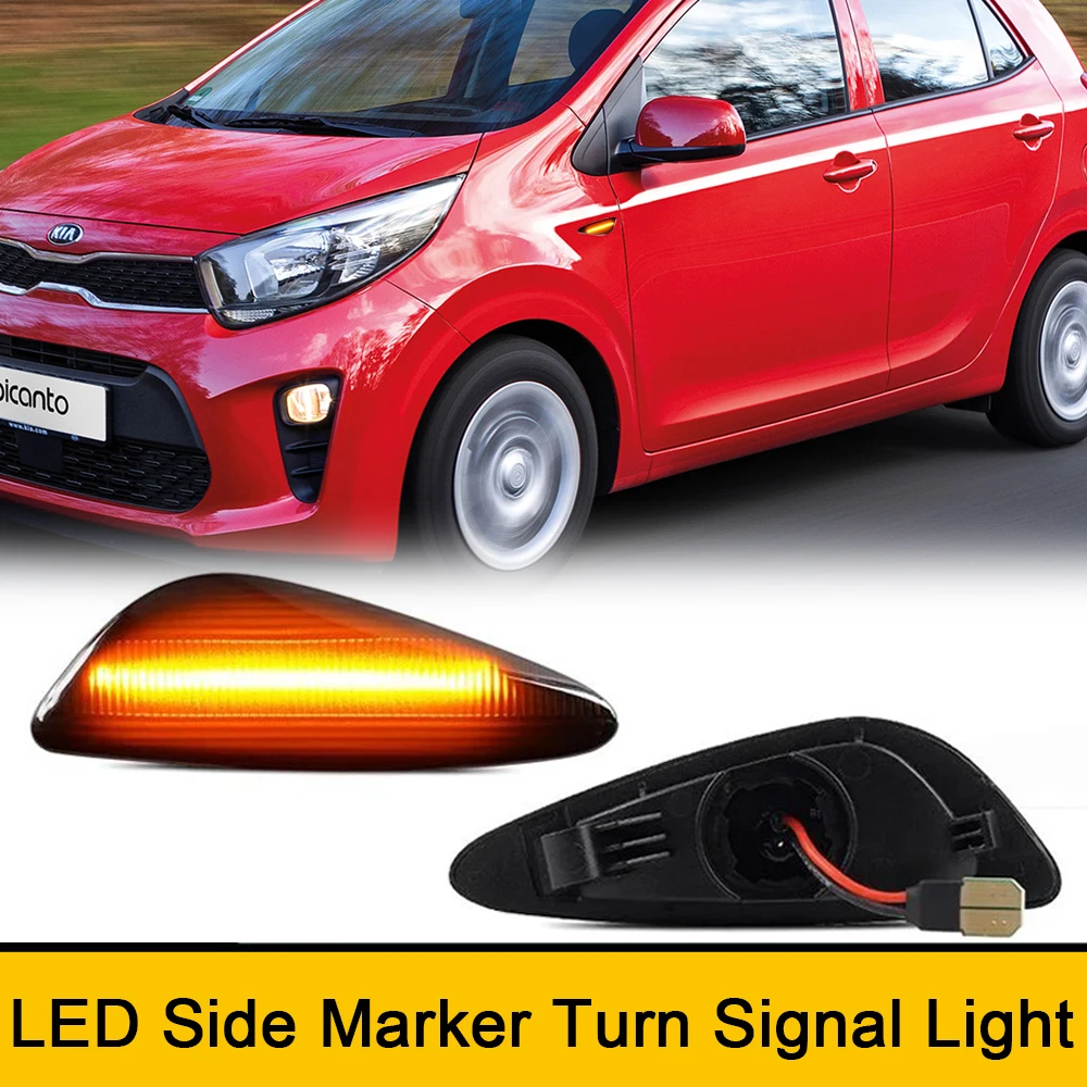 

LED Repeat Blinker Side Marker Turn Signal Light For KIA PICANTO TA 2011- 2021 Cerato K3 2012-2017 Car Assembly Indicator Lamp