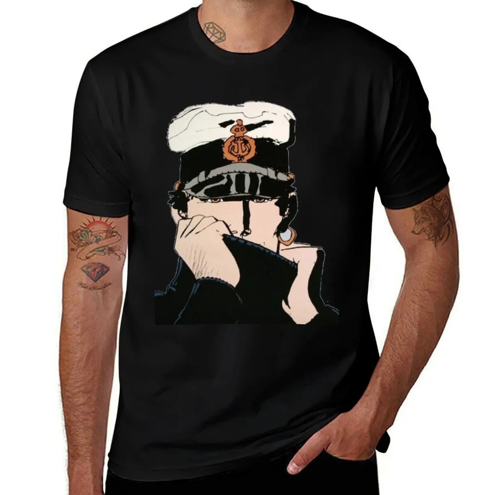 

corto maltese T-Shirt sublime shirts graphic tee plus size tops Men's t-shirt
