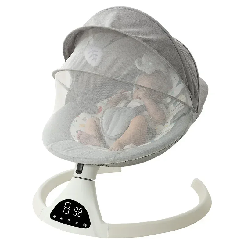 Baby electric rocking chair dismantling and washing seat cushion Bluetooth coaxing sleep