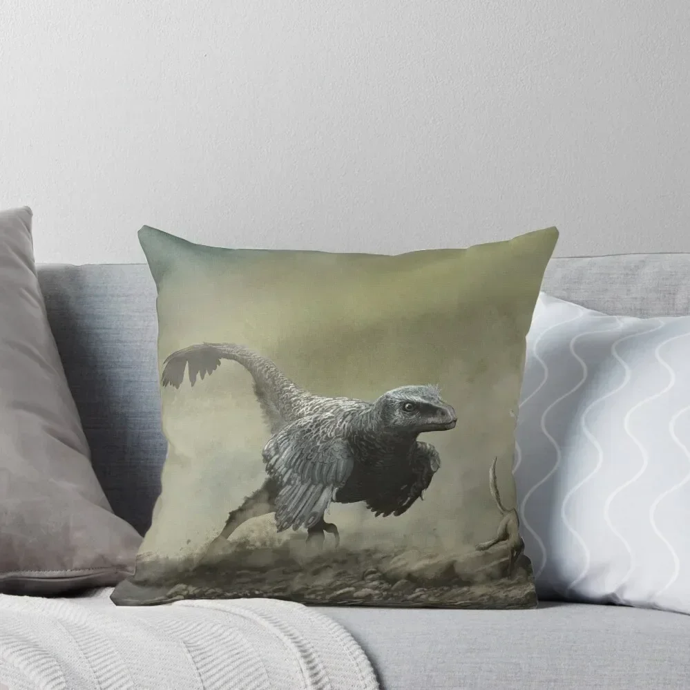 

Velociraptor and Zalambdalestes Throw Pillow Pillowcases Cushion Covers Sofa autumn decoration pillow