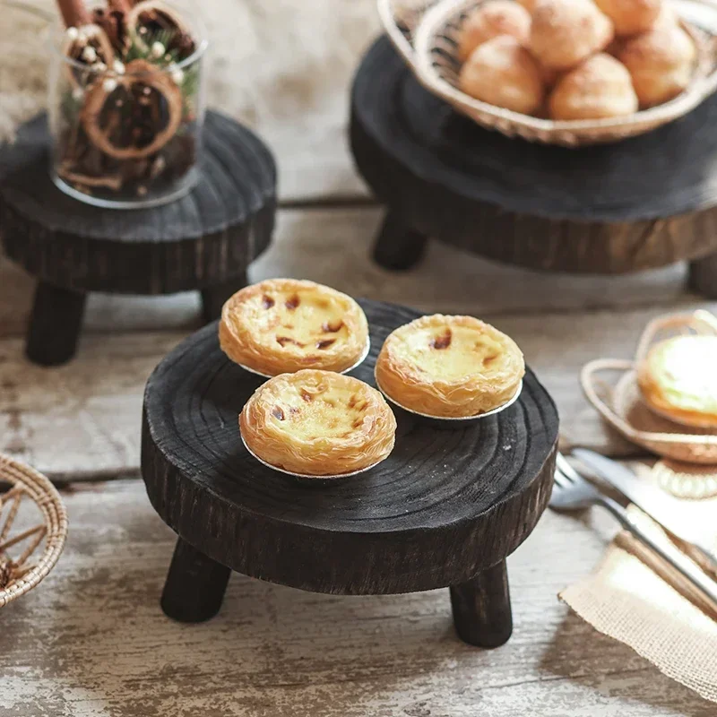 

Винтажный старый чайный поднос в стиле Miji, одинаковый реквизит для фотосъемки мелких предметов