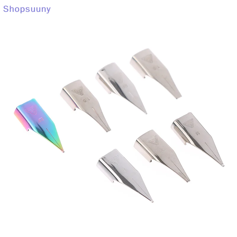 [SU]3Pcs/Set 15*5mm Pen Nib 757# Accessories Dazzling F/EF/M Art Nib School Supplies[SU]