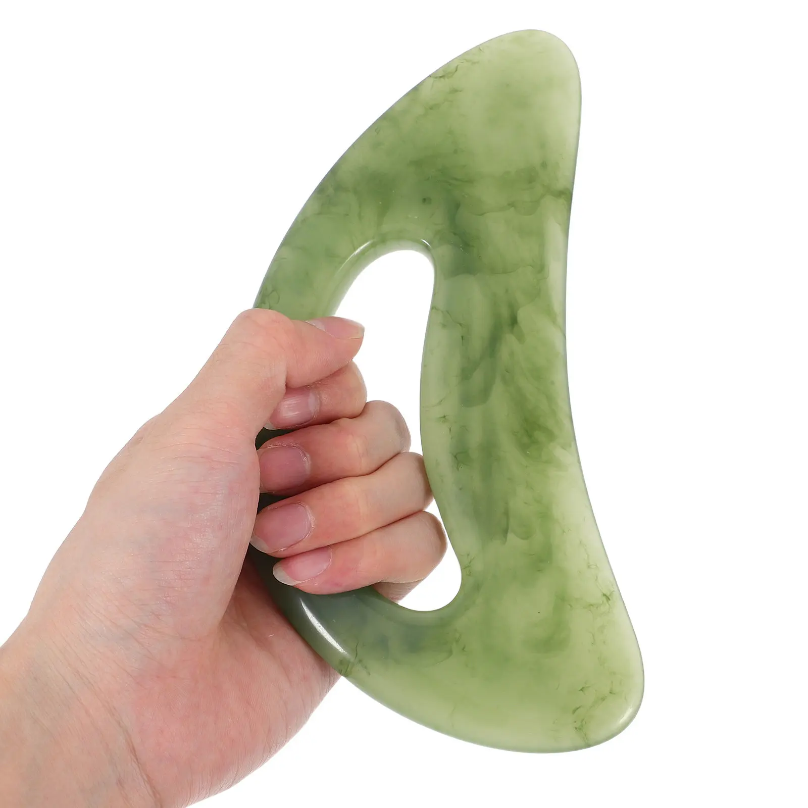 

Набор из 2-х эргономичных массажных скребков Гуаша из смолы для всего тела, ручной инструмент для массажа мышц и коррекции фигуры для плеч и спины