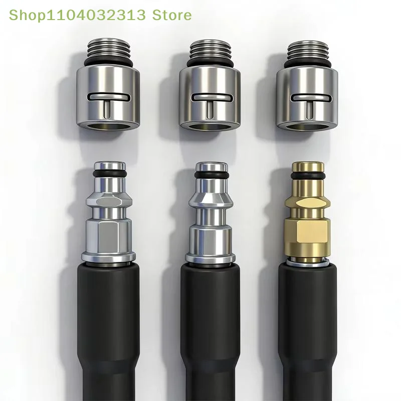 petitePressure Washer Adapter Nozzle Tips 1Pcs 1/4 3/8 Inch K Series Fit For Karcher Lavor Quick Connect Car Cleaning Tool