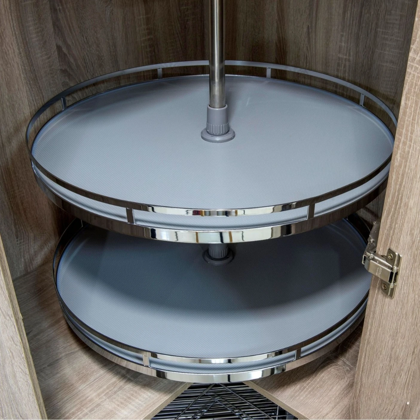 Wooden cabinet corner turntable basket 270 degree 360 degree turntable basket, floor cabinet corner basket, plate type turntable