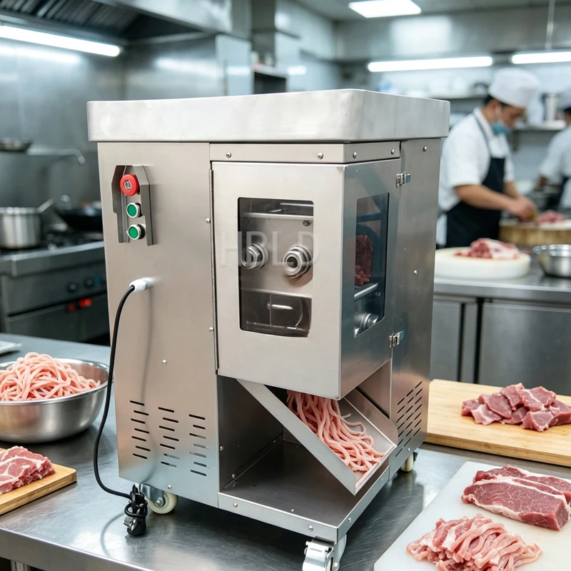 Professional Fully Automatic Stainless Steel Meat Cutter for Industrial Commercial Kitchen Pork Shredder