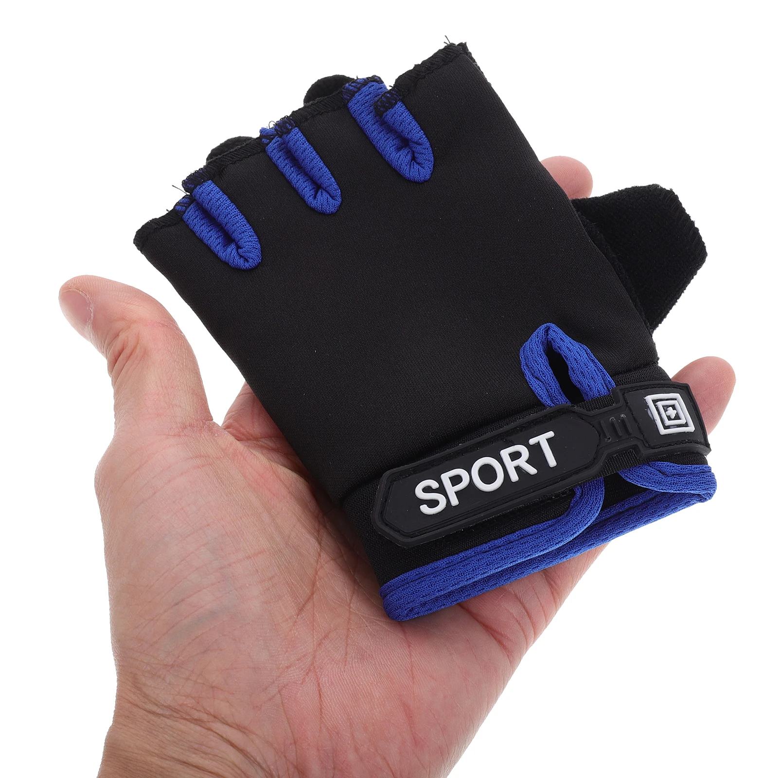 1 paio di guanti da ciclismo con protezione antiscivolo per mezzo dito per guanti senza dita da ciclismo per pattinaggio a rotelle