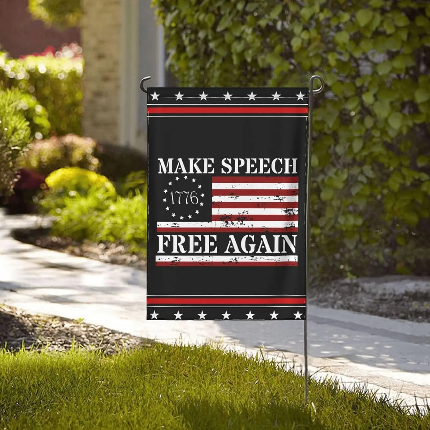Make Speech Free Again Flag Jimmy Free Speechclassic Garden Flag 12x18 Double Side Flags Banner Yard Sign No Flagpole IIK EEZ