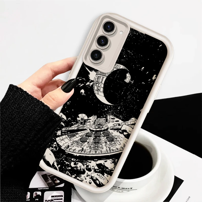 Disney Star Wars Luxury Art For Samsung Note 20 S24 S23 S22 S21 S20 Ultra Plus FE A25 A55 A22 A15 A35 5G Eye Ladder Back