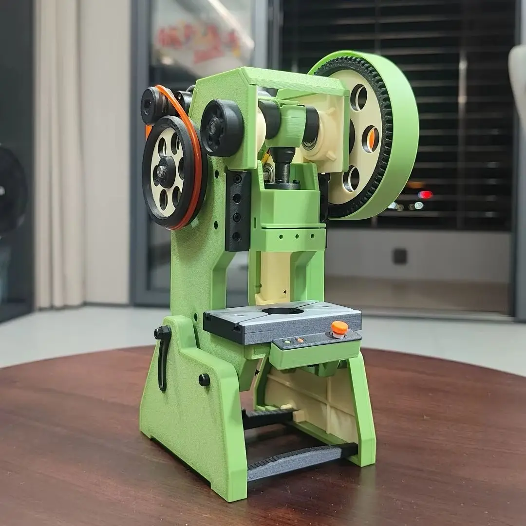 3D Printed Miniature Punch Press Model Desk Ornament for Mechanical Enthusiasts Collection