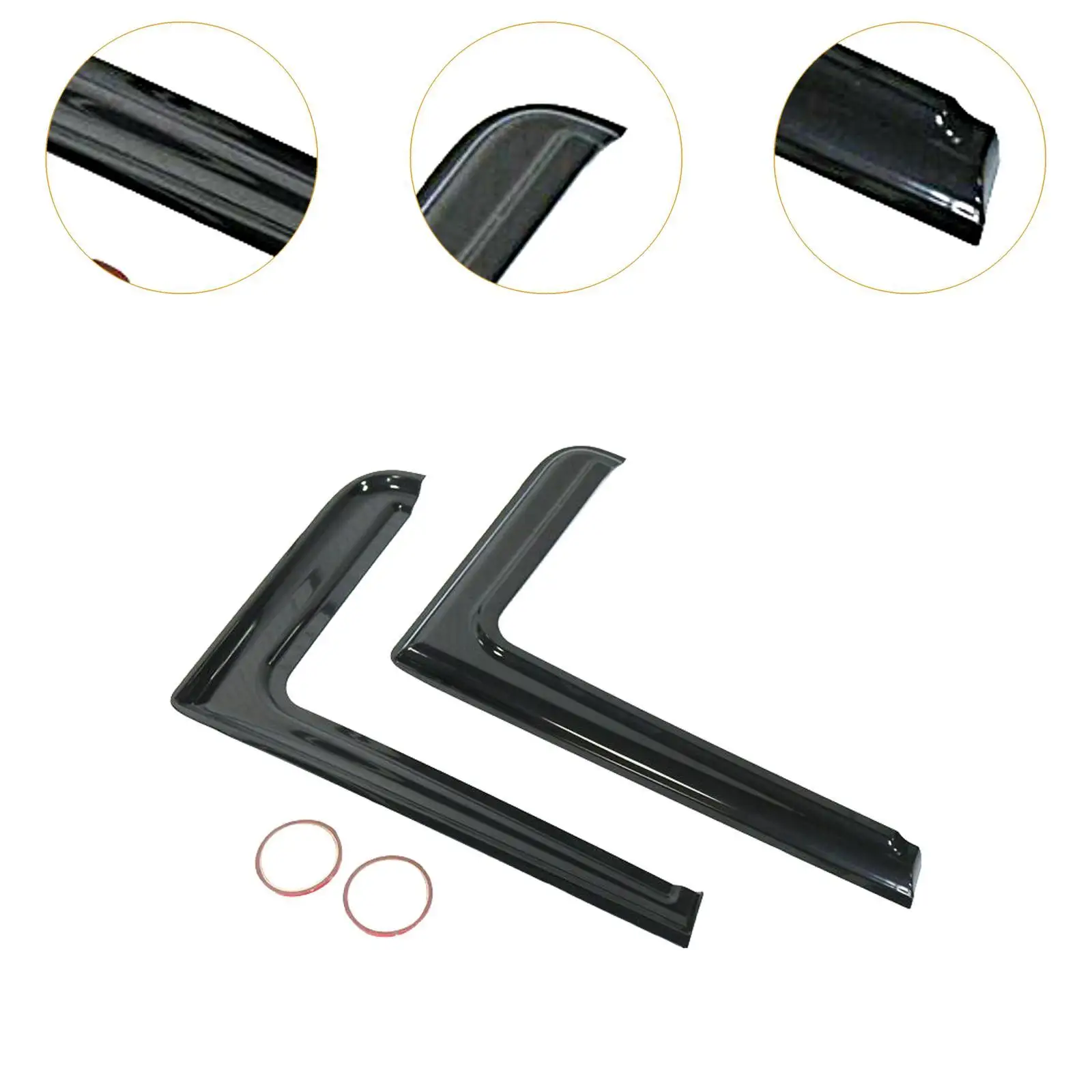 2Pcs Wind Deflectors Multipurpose Replacement for Transit MK6