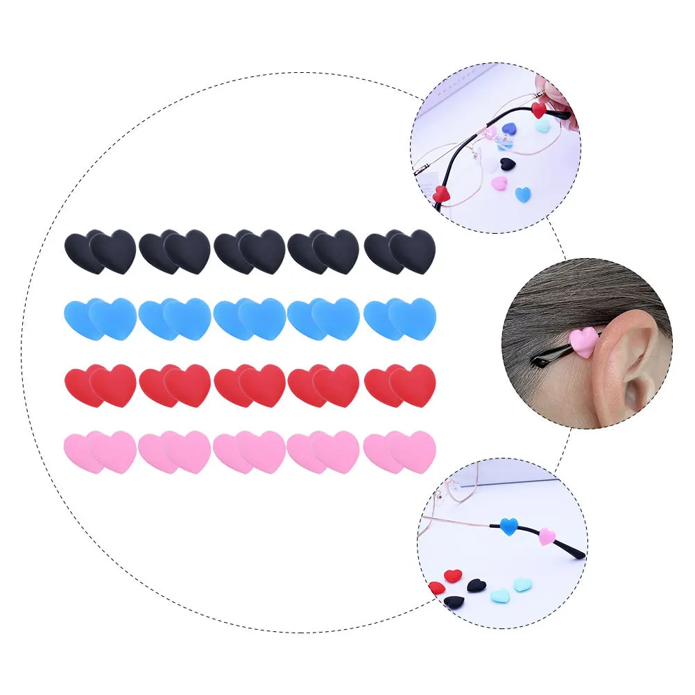 

Anti-Slip Glasses Ear Hooks Silicone Retainer For Eyeglasses Sunglasses Reading Glasses Nearsighted Frames Keep From