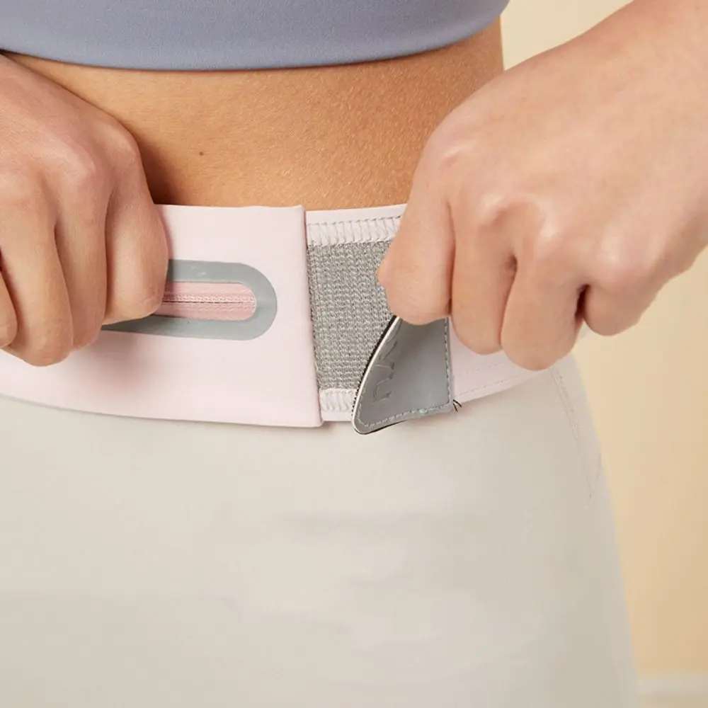 

С карманом для чайника, пояс для бега, многофункциональная легкая спортивная поясная сумка для марафона, бега, Veicro Invisible