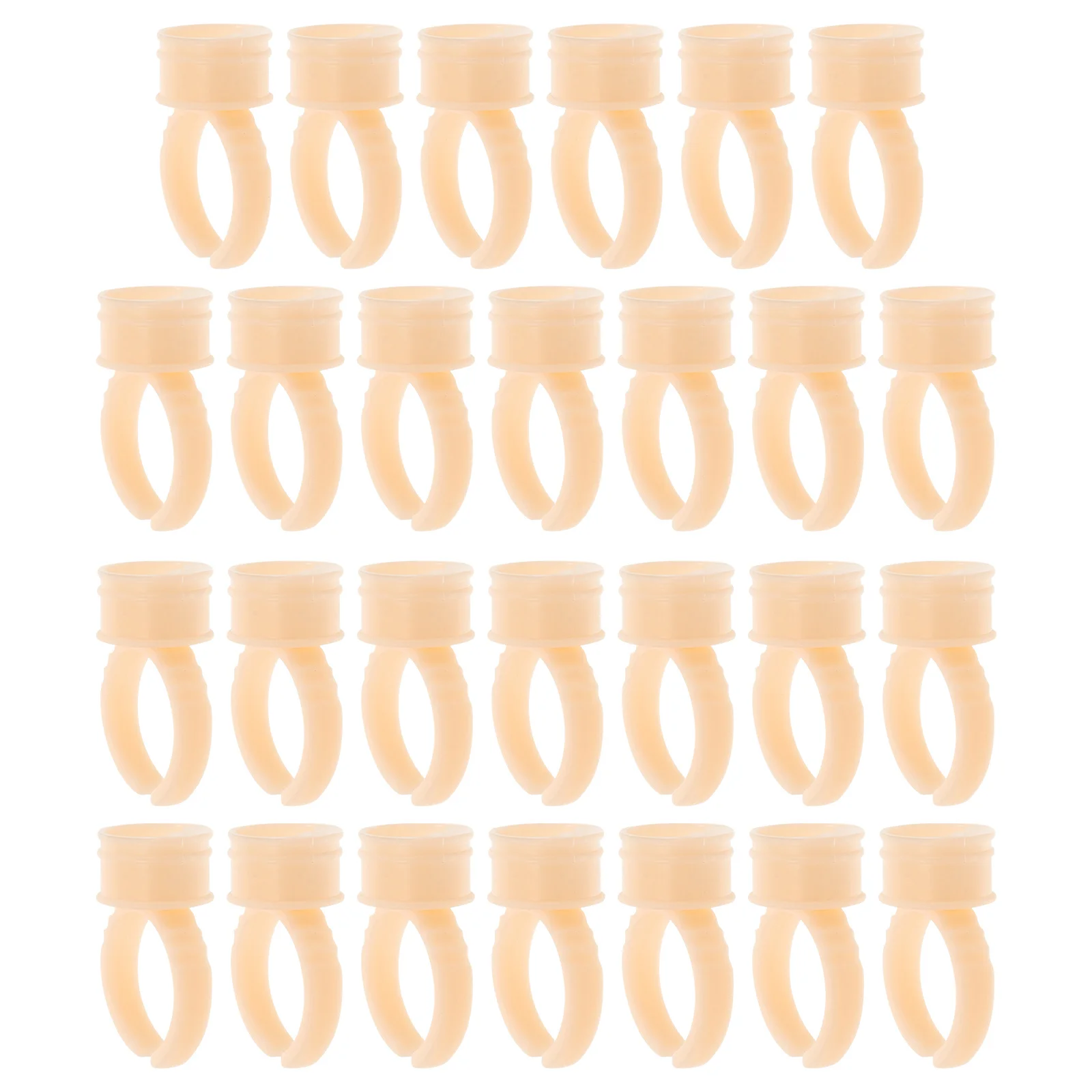 

800Pcs Glue Ring Cups Silicone Lash Holders Eyelash Extensions Makeup Pigment Ink Supplies Cup Rings Glue Rings