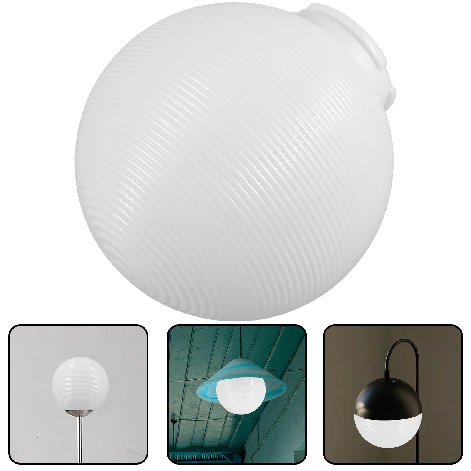 

Round Plastic Lampshade Simple Style Home Lamp Shade Ceiling Light Cover Replacement Garden Landscape Lamp