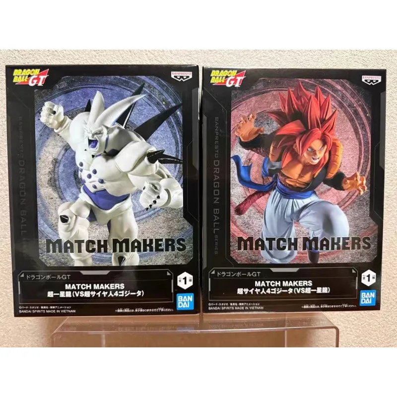 

Bandai Stock Original BANPRESTO DragonBall GT Anime MATCH MAKERS Super Saiyan 4 Gogeta VS Syn Shenron Action Figures Toys Model
