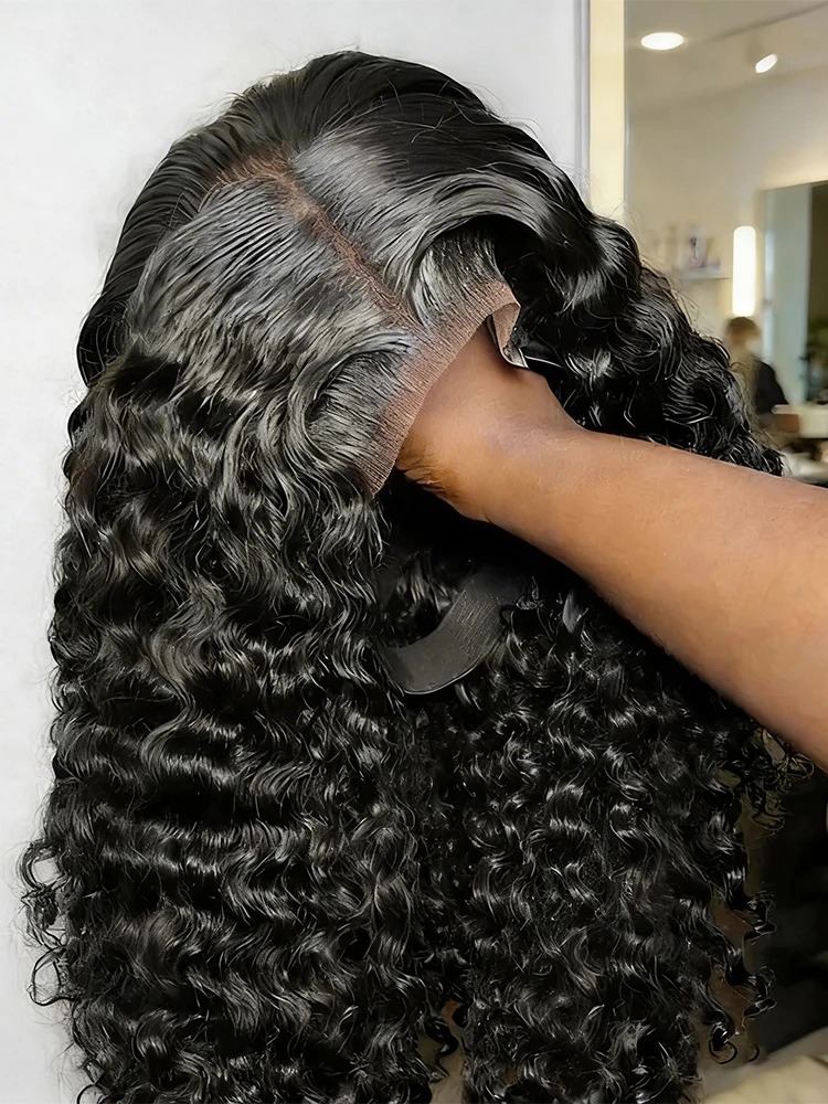 

30 40inch High-quality Original Vietnamese Wigs Deep Wave Wear And Go Glueless Wigs Human Hair Pre Plucked Pre Cut Hd Lace Wet and Wavy Water Wave Lace Frontal Wig 13x4 13x6 HD Lace Wig on Promotion Sale Virgin Hair Exotic Curly Wigs Bouncy 250% Density