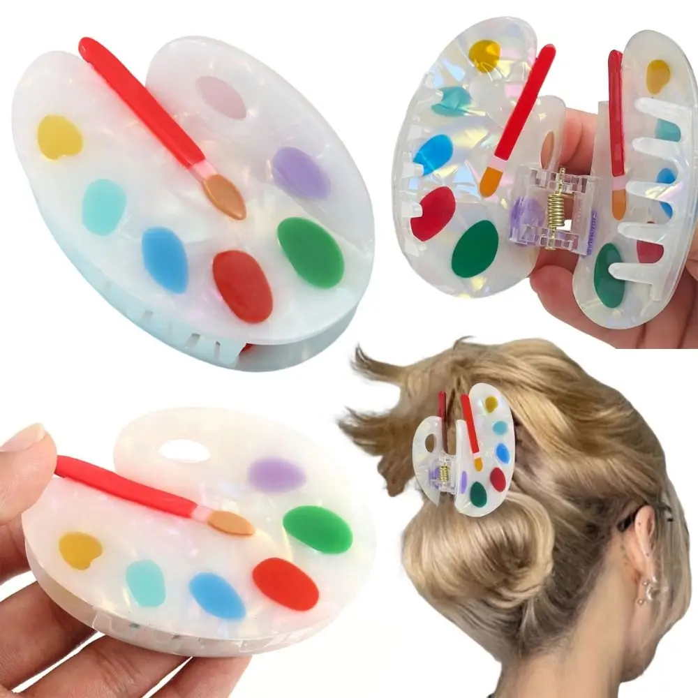 

Funny Book Hair Claw Non-slip Cute Pencil Hair Barrettes Novelty Comfortable To Wear Geometry Acetate Hair Clip Teacher's Gift