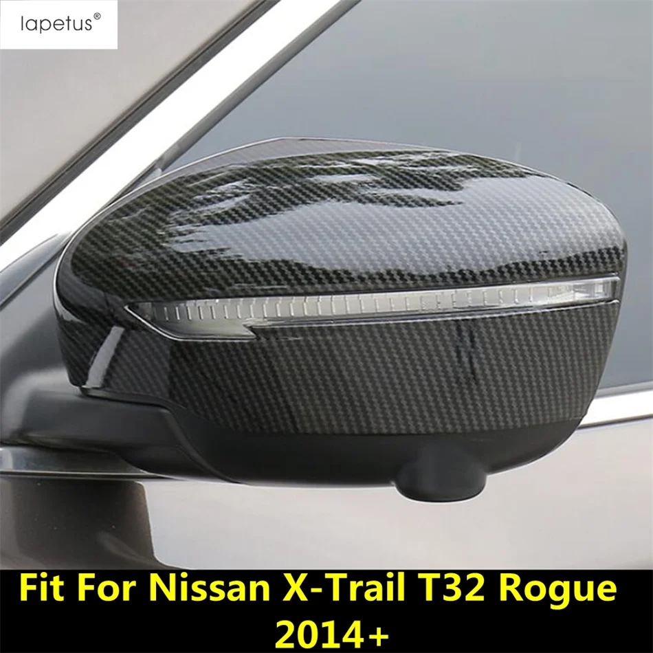 

Rearview Mirror Shell Decoration Cap Cover Trim For Nissan X-trail T32 Rogue 2014 - 2020 ABS Carbon Fiber Accessories Exterior