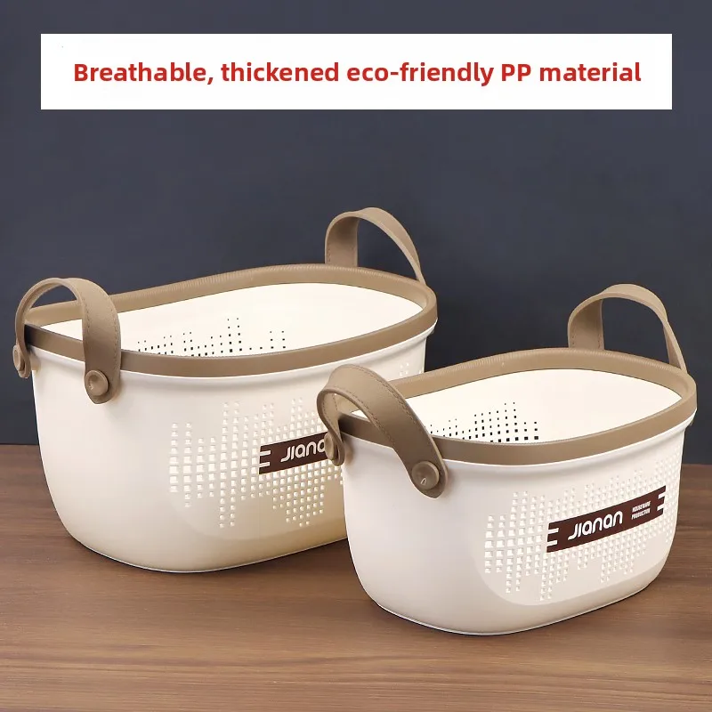 double-ear-uncovered-kitchen-toy-storage-basket-snack-miscellaneous-goods-storage-box-plastic-material-for-office-and-home-use