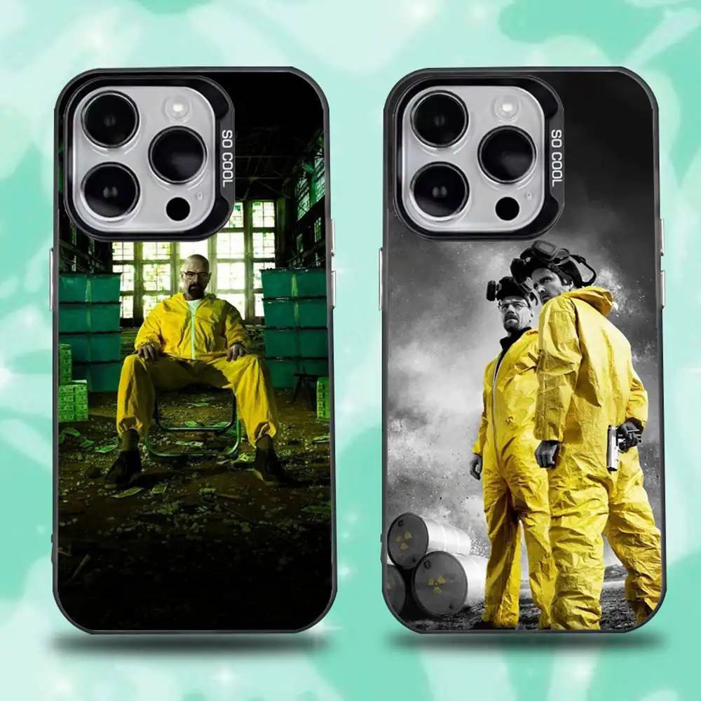 

B-Breaking Bad H-Heisenberg Phone Case For iPhone 16,15,14,13,12,11,Pro,Max,Plus,Mini,XS,SE Anti Fall Black Matte Hard Bumper