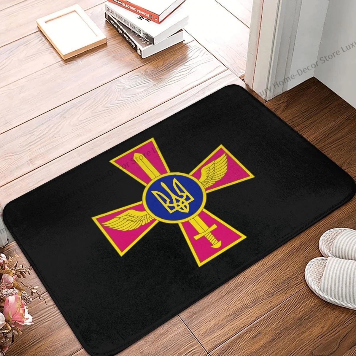 Bath Non-Slip Carpet Emblem Of The Foreign Intelligence Service Of Ukraine Bedroom Mat Entrance Doormat Floor Decoration Rug