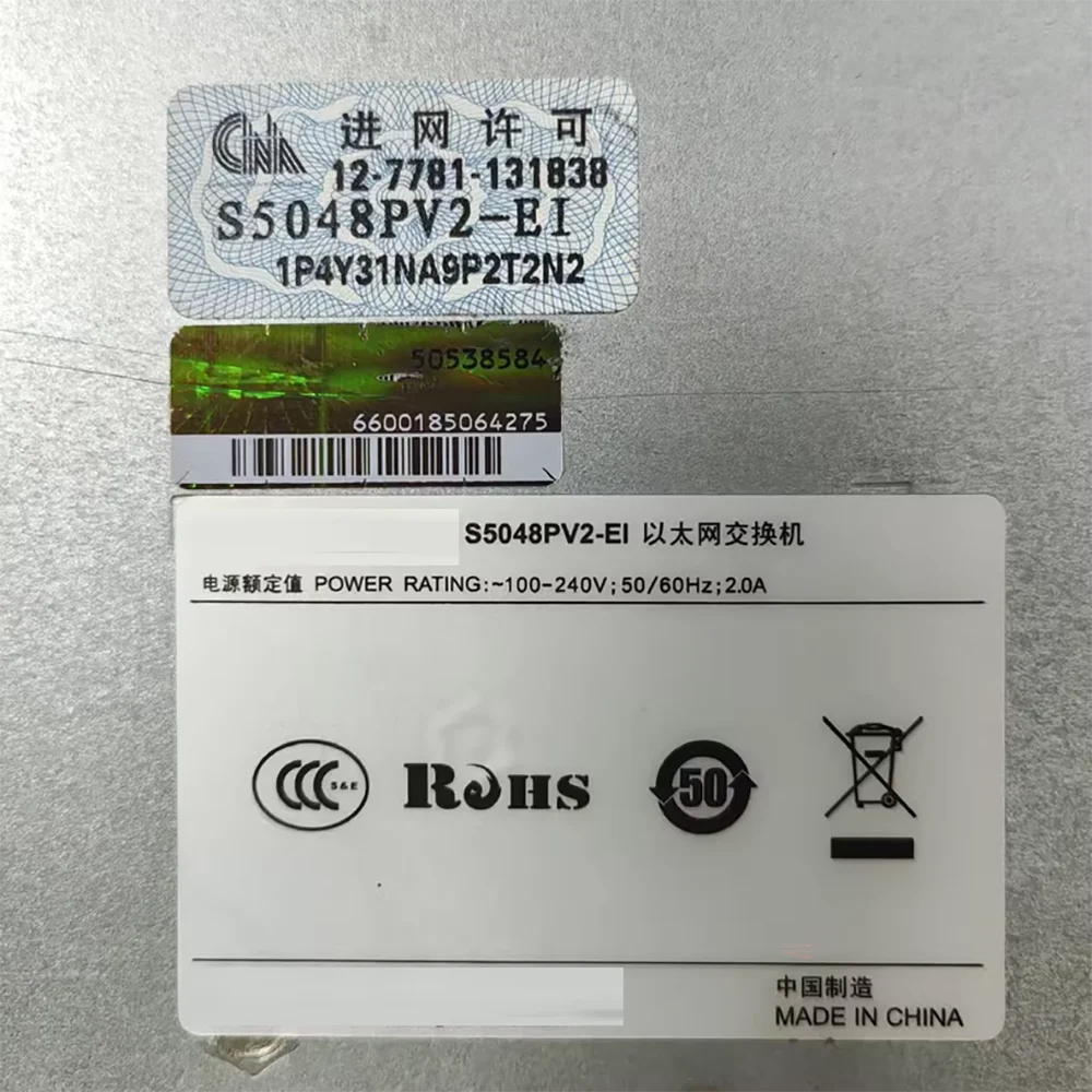 

Для H3C S5048PV2-EI 48-портовый гигабитный электрический 4 SFP гигабитный оптический сетевой коммутатор управления