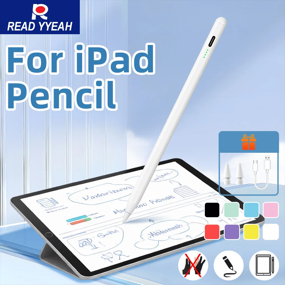 

Стилус для Apple Pencil с функцией распознавания ладони для iPad (2025, 2024, 2023, 2022, 2021, 2020, 2019, 2018) Pro, Air, Mini