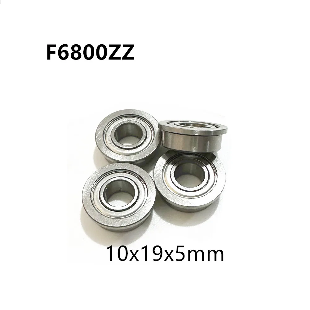 

F6800ZZ 10x19x5mm Flange Bearings Miniature Deep Groove Ball Bearing With Lip