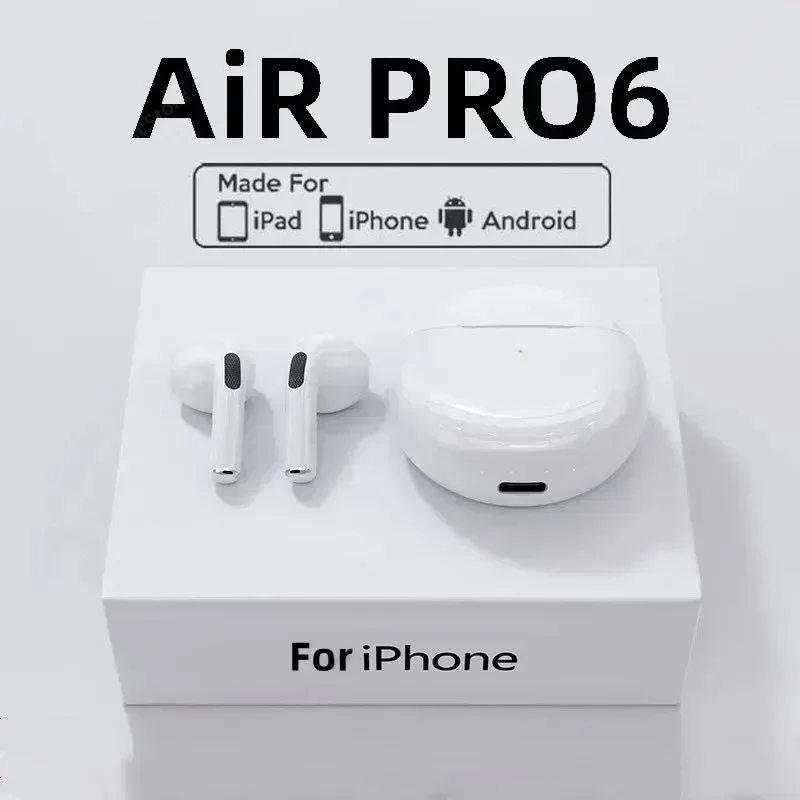 

Pro 6 TWS Bluetooth earphones for iPhone wireless Bluetooth headset Noise Cancelling earbuds with mic PRO6 wireless headphones