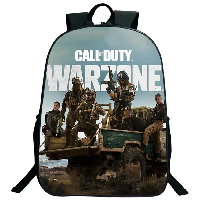 حقيبة ظهر ذات سعة كبيرة مطبوعة من Call Of Duty Warzone حقيبة مدرسية بنمط رائع للمراهقين حقيبة سفر للأطفال حقيبة كتب Mochlia