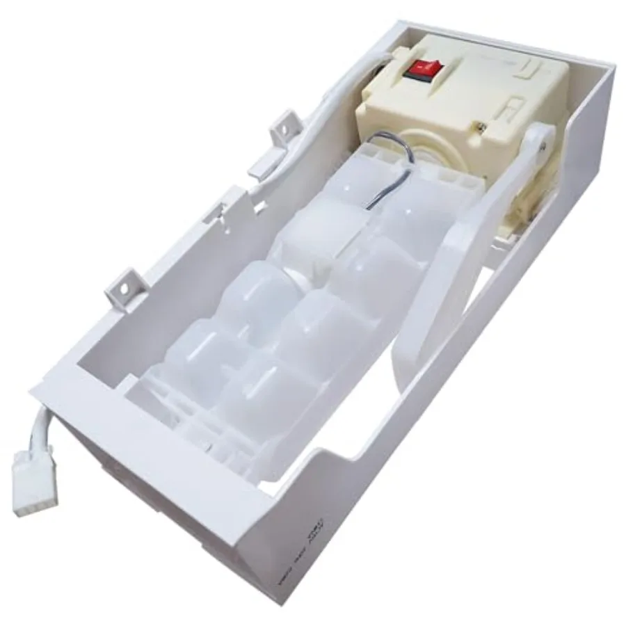 

Refrigerator Ice Maker Compatible with Whirlpool W11088559 W11284458 4-Hole Female Connector White