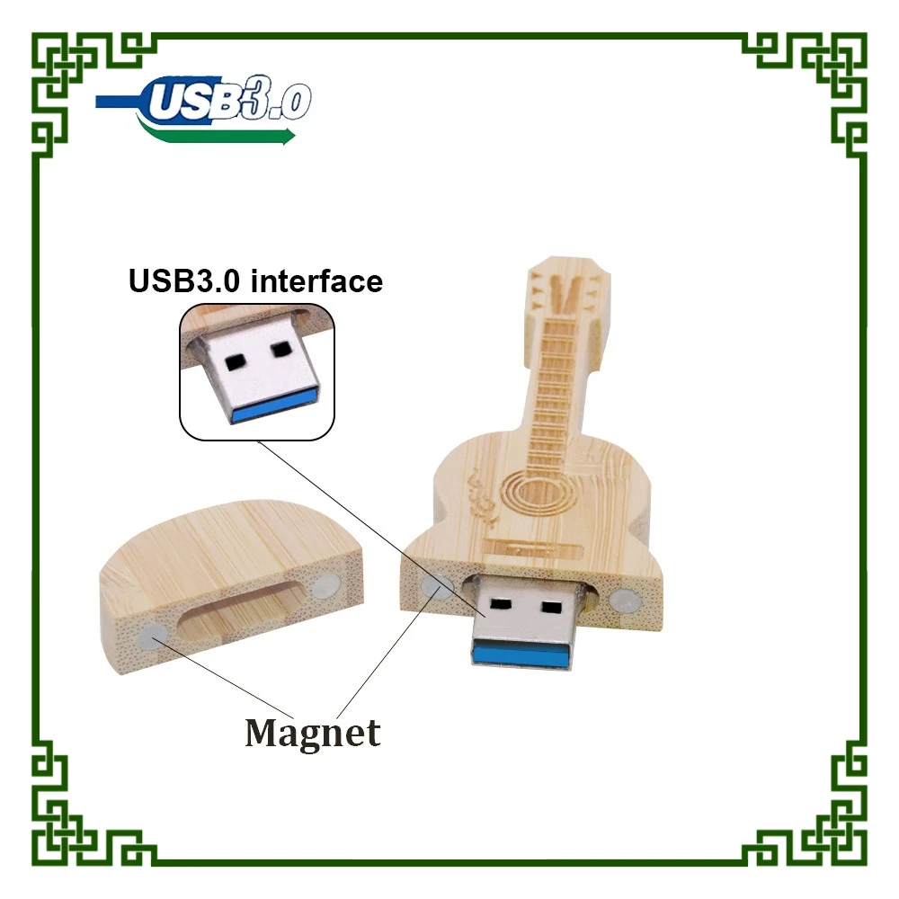 50 قطعة/الوحدة عالية السرعة محرك فلاش USB 3.0 خشبية الخيزران بندريف 4GB 16GB 32GB 64GB 128GB القلم محرك الزفاف هدية شعار مجاني