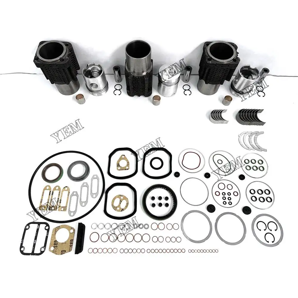 

New Overhaul Rebuild Kit With Gasket Set Bearing For Deutz F3L912 Excavator Engine Parts