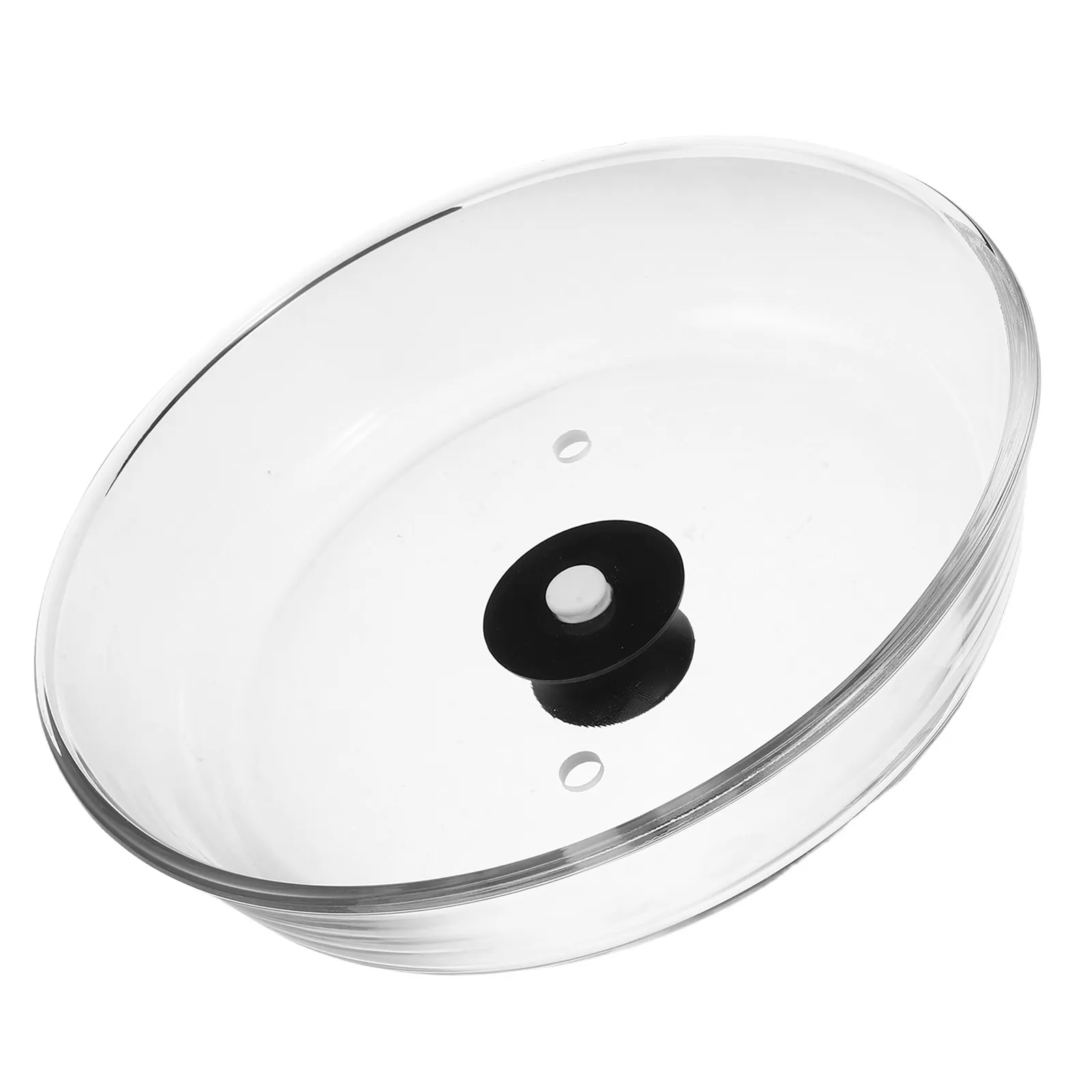 Glass Microwave Splatter Cover 10 Inch Lid Silicone Handle Clear Heat Resistant Anti-Splatter Guard Vent Dishwasher Safe