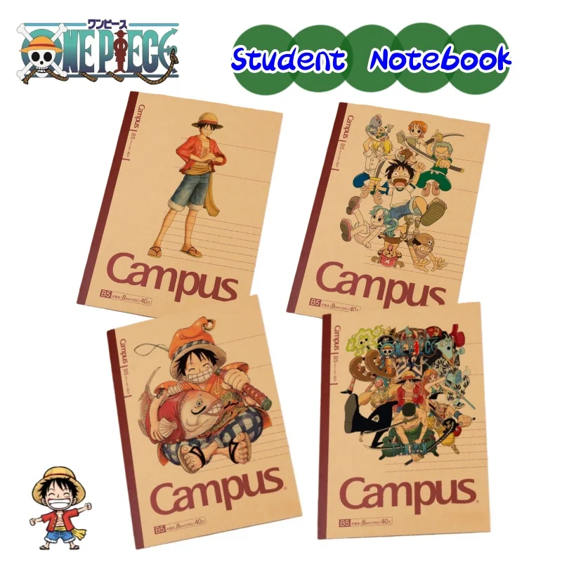 

Блокнот B5 One Piece с Луффи и Ророноа Зоро, аниме-дизайн, высококачественный, для студентов, универсальный дневник, книга для записей, подарок на день рождения