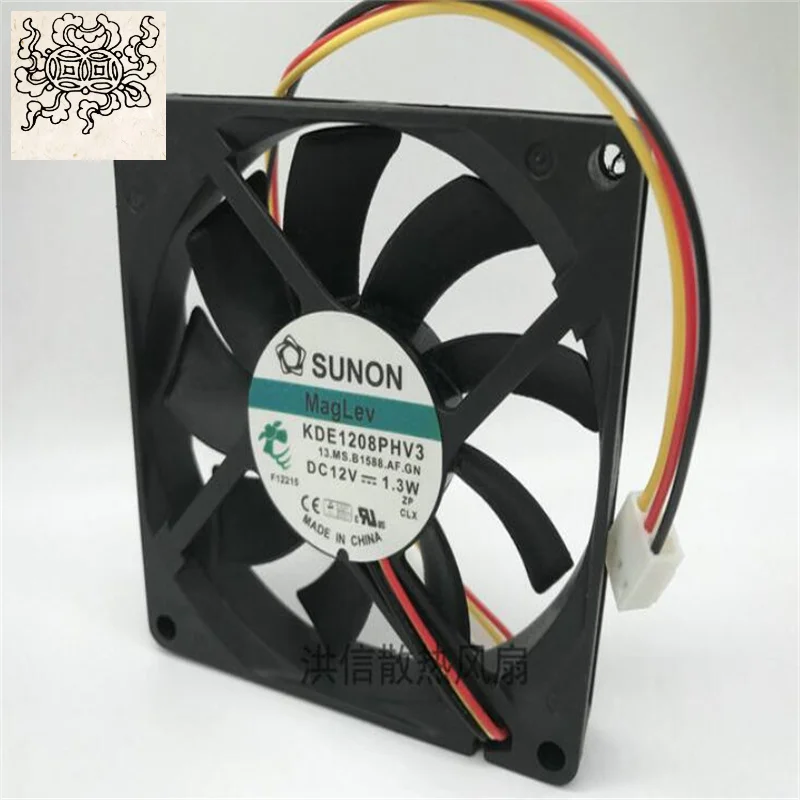 

Jinlingge для SUNON KDE1208PHV3 DC12V 1,3 Вт 8015, трехлинейный бесшумный вентилятор