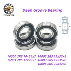 16003 2RS (2PCS) Deep Groove Ball Bearing 17x35x8 16003-2RS,  10x26x7 16000 2RS, 12x28x7 16001 2RS,  15x32x8 16002 2RS  ABEC-7