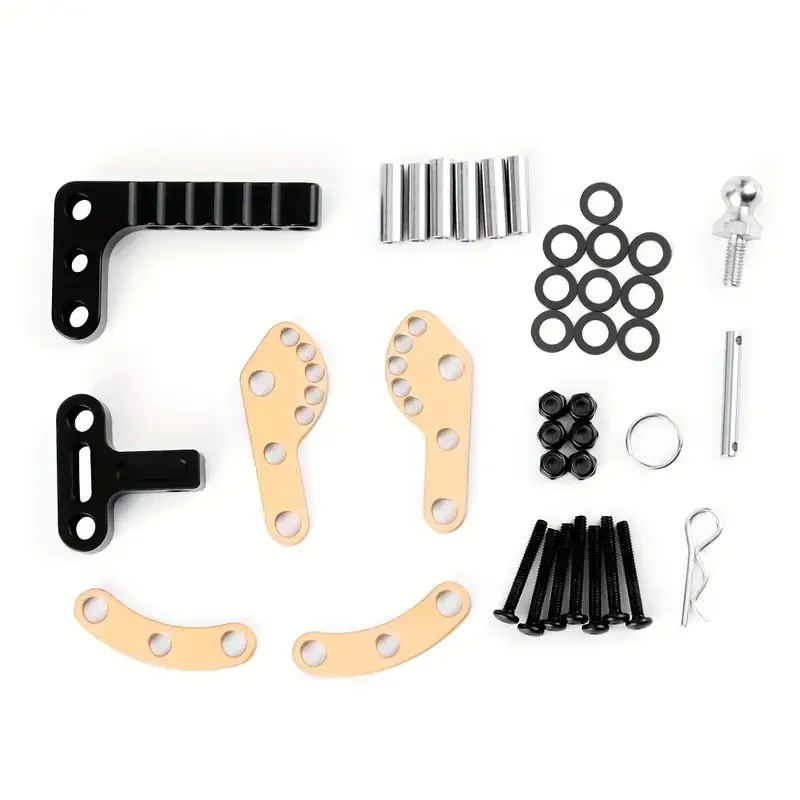 Gancho de remolque de metal para coche trepador de control remoto 1/8 1/10, gancho Rogue ajustable, compatible con TRX4/6, SCX10, D90, D110, MK07, tanque 300, Heavy Du